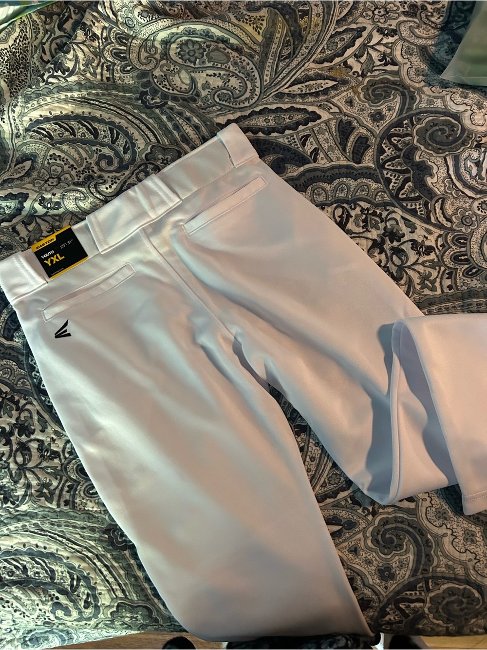 Easton White Kids Baseball Pants - Athletic Bottoms